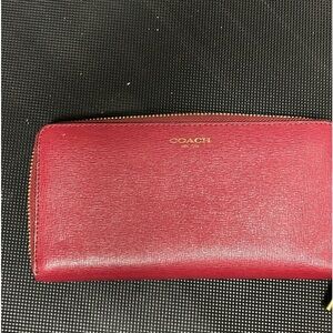 Coach red wallet